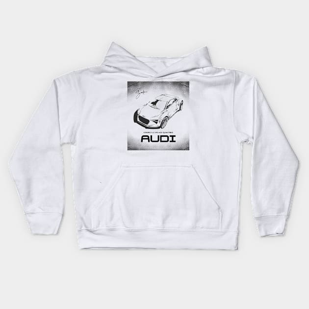 Audi Quattro R8 Kids Hoodie by LynxMotorStore